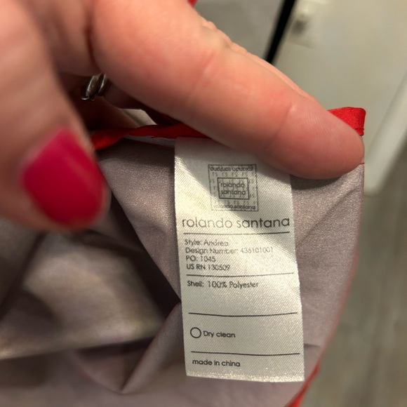 Rolando Santana red lightweight The Perfect Spring jacket - water resistant XS - Picture 6 of 6